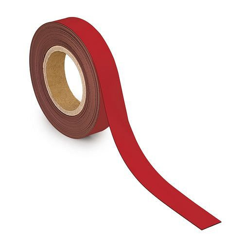 MAUL Kennzeichnungsband magnetisch, 10 m x 30 mm x 1 mm, rot, 307933