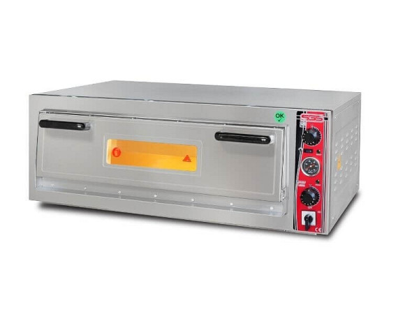 SGS Gastro Elektro Pizzaofen Classic, 6x30 cm mit Thermometer, Breit, PO9262ET