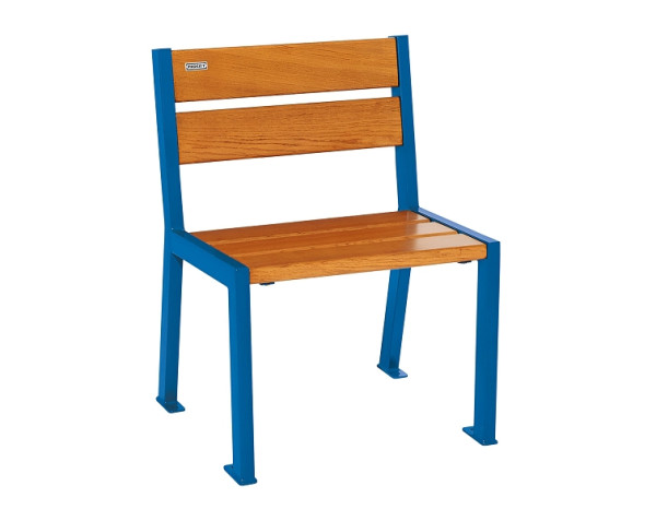 Procity Stuhl Silaos 5 Holzlatten, Ohne Armlehne, Holz & Stahl, helle Eiche/RAL 5010, 209500.5010.CHEC