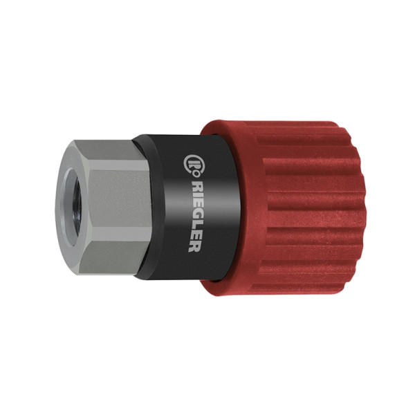 Riegler Dreh-Sicherheitskupplung NW 6, ISO 6150 C, Stahl, G 1/4 IG, 141737