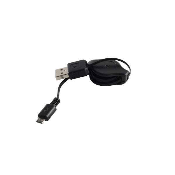 shiverpeaks BASIC-S, USB Micro Lade-Sycn Kabel USB-A-Stecker auf USB-Mini B Stecker, ausziehbar, 1m, BS14-18002