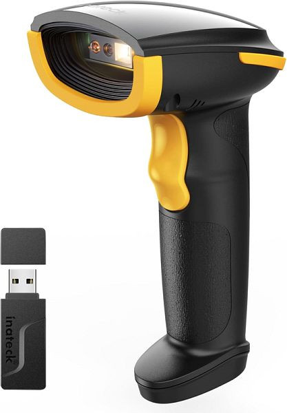 inateck Bluetooth 1D/2D Barcode Scanner mit 2600mAh Langzeitbatterie & Bildschirm-Scannen Unterstützt, BCST-23_black
