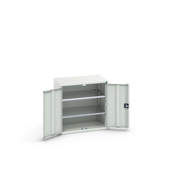 bott verso Flügeltürschrank, mit 2 Fachböden, BxTxH: 800 x 550 x 800 mm, Lichtgrau / Lichtgrau, 16926138.16
