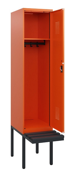 C+P Spind Evolo PLUS, 1 Abteil, 1950x400x815mm, 2004/2004, Zylinderschloss, Material Sitzfläche Kunststoff, 0490405-12 S10104