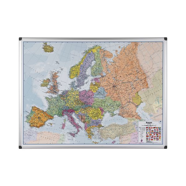 Bi-Office Maya Magnetische Europakarte 120x90cm, MAP0100402