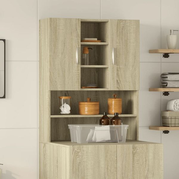 vidaXL Waschmaschinenschrank Sonoma-Eiche 70,5x24x90 cm, 849648