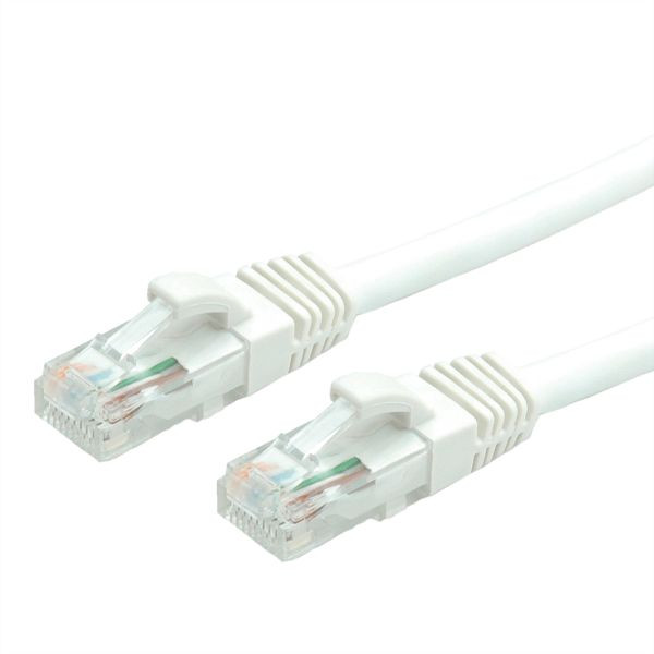 VALUE Patchkabel Kategorie 6 (Class E) UTP, LSOH, weiß, 1,5 m, 21.99.0256