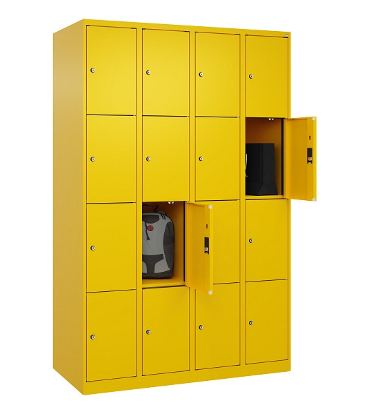 C+P Schließfachschrank Evolo PLUS, 16 Fächer, 1850x1200x500mm, 1023/1023, 049000-404 S10022