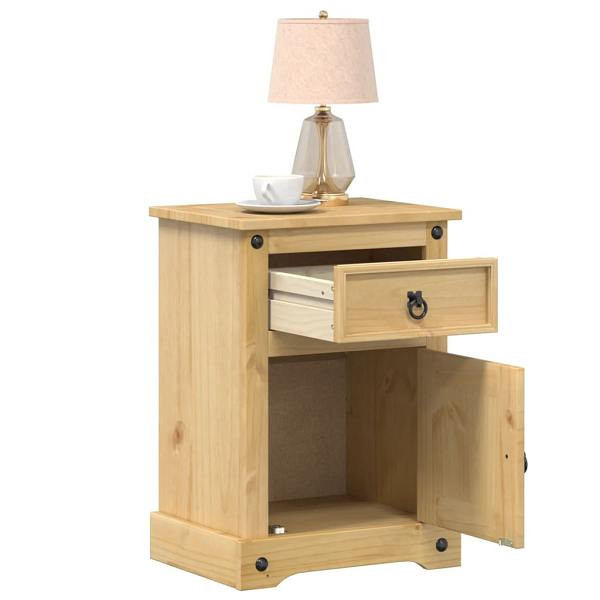 vidaXL Nachttisch Corona 45x35x64 cm Massivholz Kiefer, 4005655