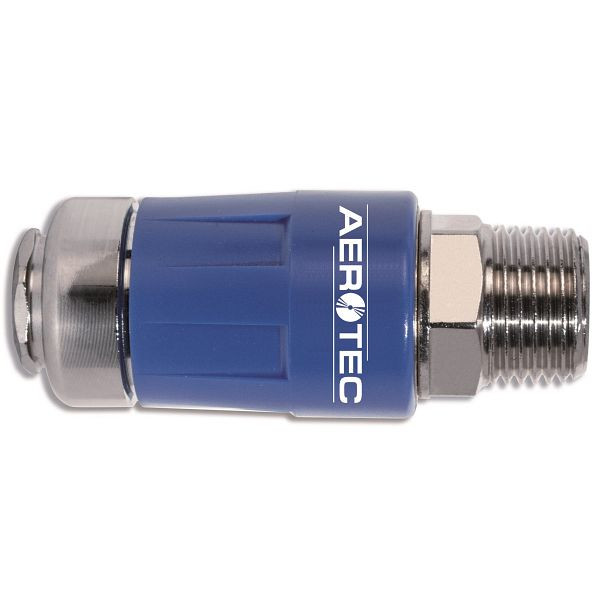 AEROTEC Sicherheitskupplung 1/4 Zoll AG Blister EASY SAVE PRO, 25731080