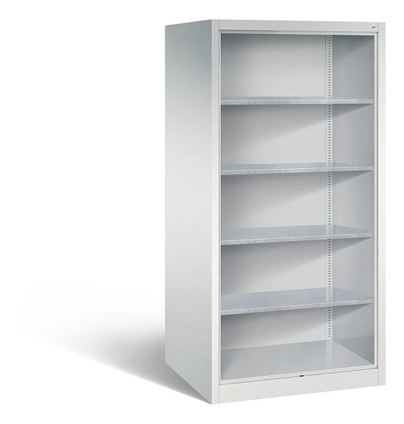 C+P Stahl-Regal Serie 89, H1950xB930xT800mm, Farbe: Lichtgrau, 8924-02 S10001