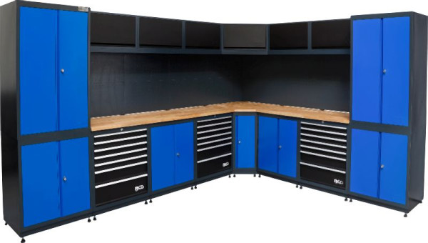 BGS Schrankwand-System, Werkstatt, Holz, 8 Module, 80160