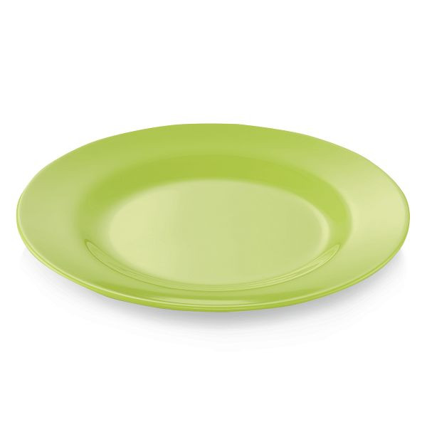 WAS Melamine Teller, flach, Durchmesser 20 cm, grün, Melamin, VE: 12 Stück, 9360203