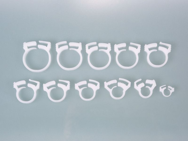 Bürkle Schlauchschellen aus POM, für Ø: 9 - 10 mm, VE: 10 Stück, 8678-0010