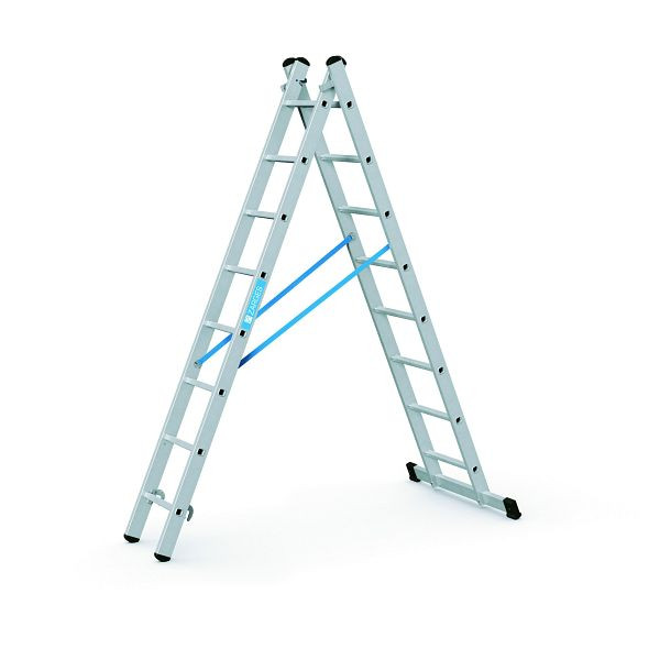 ZARGES Combimaster Plus X - Kombi-Steh-Schiebeleiter 2 x 8 Sprossen, 42568