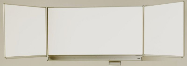 Carto Wandklapptafel, emailiert weiß, glänzend, B 120 x H 90 cm, KTW171209-02
