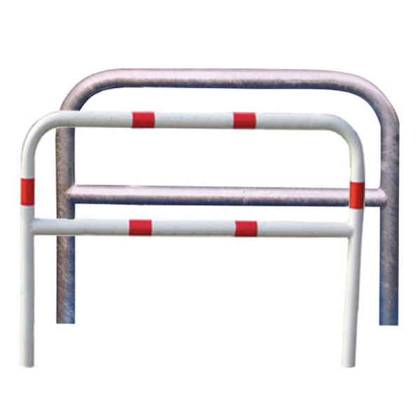 Stein HGS Anlehnbügel/Absperrbügel -Sylt-, 1400mm/1000mm/2000mm, ohne Farbe, mit Querholm, Bügel: Ø 48 mm, 448.34