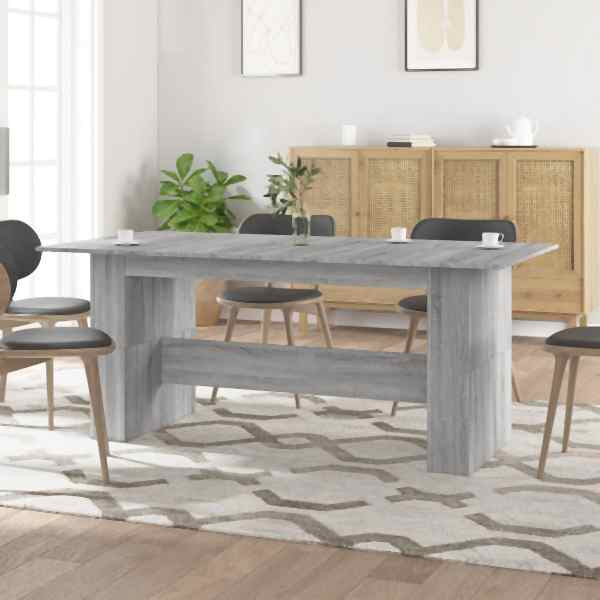 vidaXL Esstisch Grau Sonoma 180x90x76 cm Holzwerkstoff, 838193