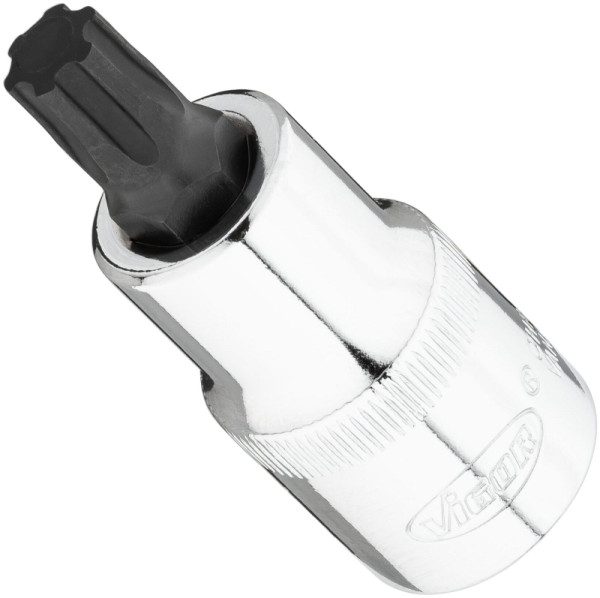 VIGOR T-Plus Schraubendreher-Einsatz, Vierkant 12,5 mm (1/2 Zoll), T+ Profil, T50+, V7055-IP50