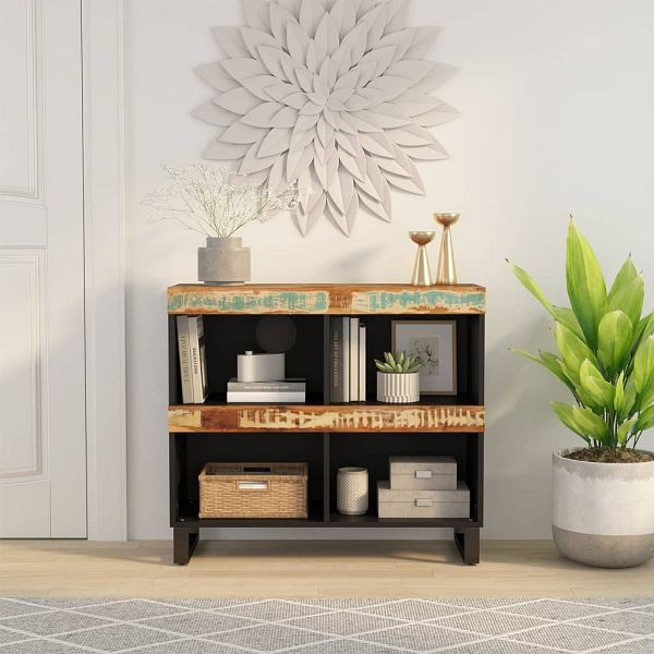 vidaXL Beistelltisch 85x33x75 cm Altholz Massiv, 352899