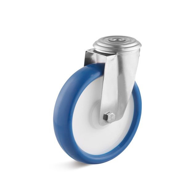 Torwegge Lenkrolle mit Rückenloch, L-IV-PUBK-80, 0030127