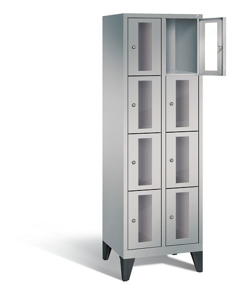 C+P Schließfachschrank Classic, H1850xB610xT500mm, Farbe: Weißaluminium, 8010A204 S10009
