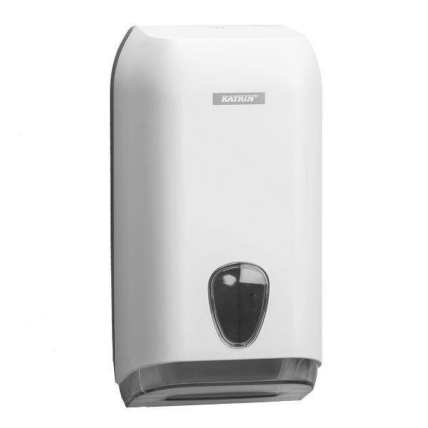 Katrin Spender - Einzelblatt Toilettenpapierspender, weiß, 307 x 158 x 133 mm (H/B/T), Kunststoff, 925820