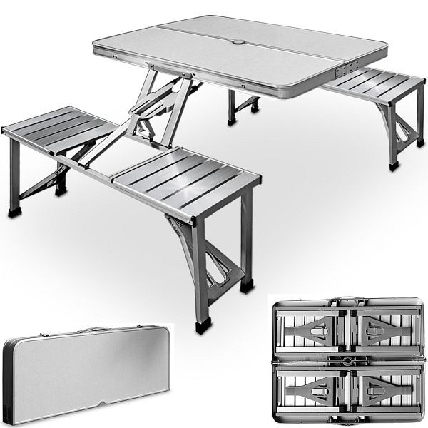 casaria Campingtisch Alu für 4 Personen klappbar, 100552