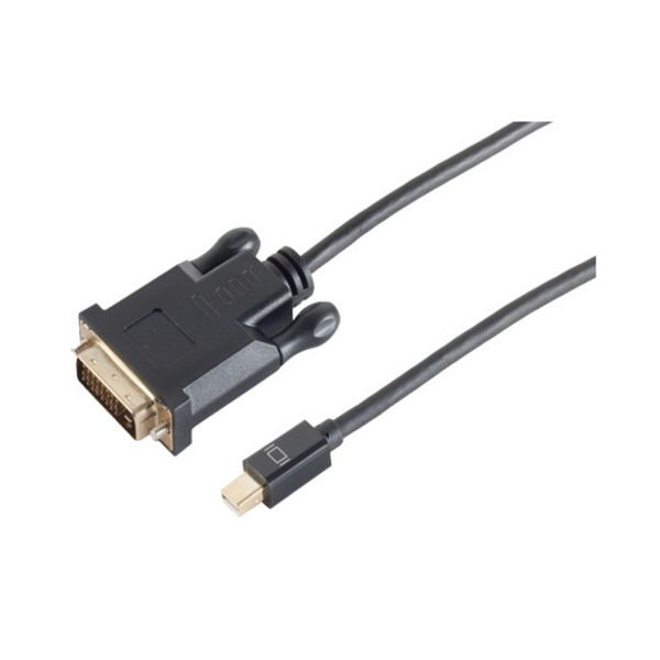 shiverpeaks BASIC-S, Mini Displayport Stecker 1.2 auf DVI-D 24+1 Stecker, schwarz, 1m, BS10-55025