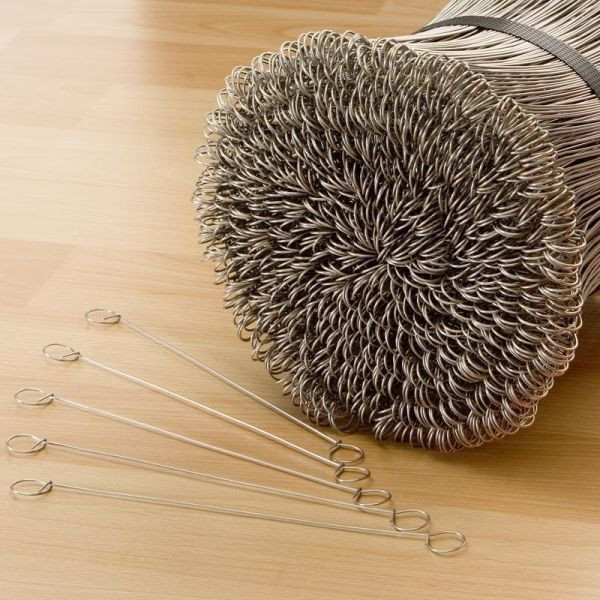 NOOR Bindedrähte für Sichtschutz und Säcke, Ausführung: Verzinkt, VE: 100 Stück, 08218100VEZI