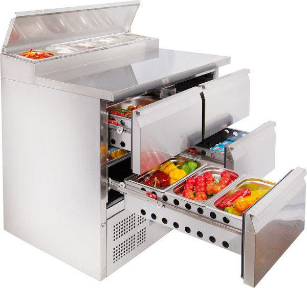 KBS Belegstation 264, 4 Schubladen mit Fulterer Auszugsystem, 340122