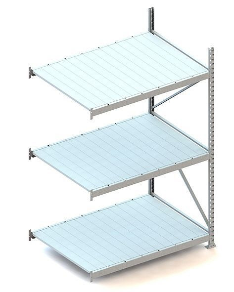 Meta MINI-RACK AR 2200x1400x1050 mm, verzinkt, mit Stahlpaneele, Bodenanzahl: 3, 20051234
