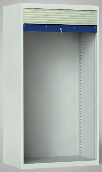 KLW Rollladenschrank, 1950x950x605mm, lichtgrauer Kunststoffrollladen, abschließbar, ohne Fachböden, 7RN-LA1950RK-L194XRB