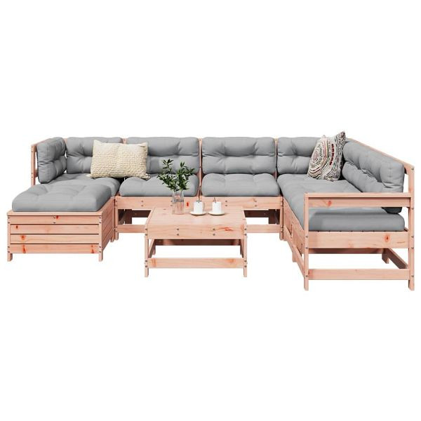 vidaXL 8-teilig Garten-Sofagarnitur Massivholz Douglasie, 3250574