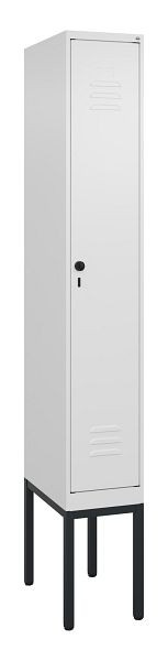 C+P Umkleidespind Classic PLUS, Gestell, 2120x300x500mm, 9016/9016, Drehriegel, 0800307-10 S10014