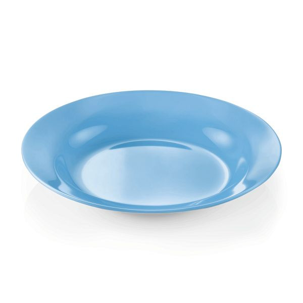 WAS Melamine Teller, tief, Durchmesser 20 cm, blau, Melamin, VE: 12 Stück, 9361202