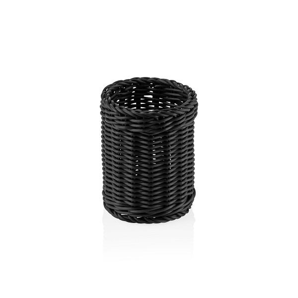 WAS Besteckkorb Systemkorb / Besteckkorb schwarz, 12 cm Durchmesser, 5077012