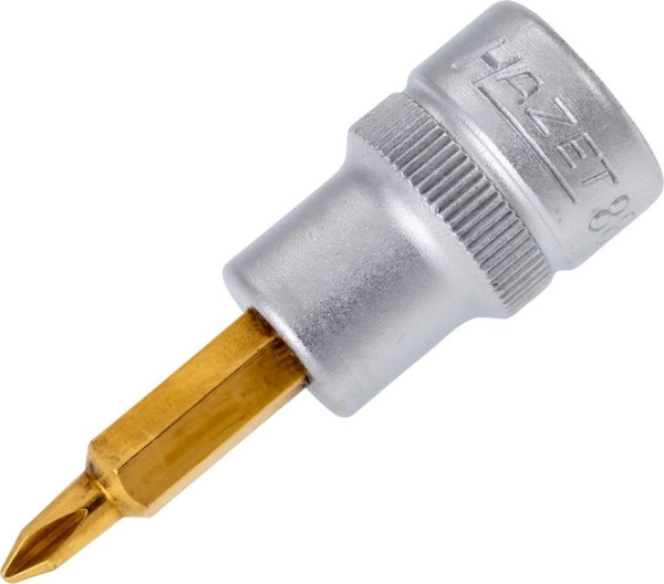 Hazet Schraubendreher-Steckschlüsseleinsatz, Vierkant hohl 10 mm (3/8 Zoll), Kreuzschlitz Profil PH, PH1, 8806-PH1