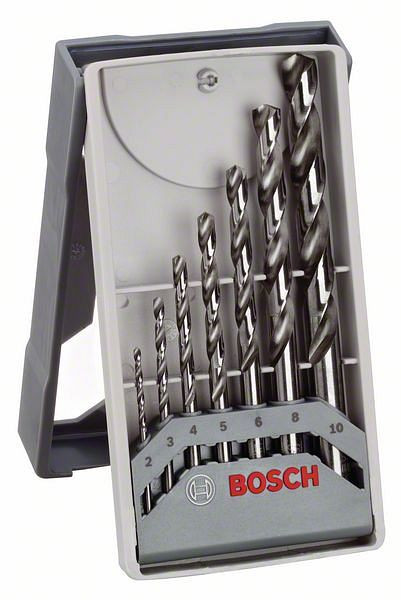 Bosch Metallbohrer-Set Mini X-Line HSS-G, DIN 338, 135°, 7-teilig, 2 - 10 mm, 2608589295