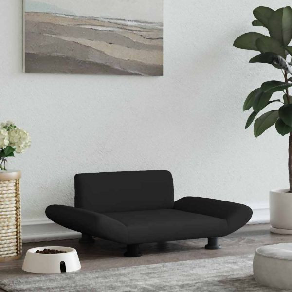 vidaXL Hundebett Schwarz 70x45x28 cm Abmessung Stoff, 172000