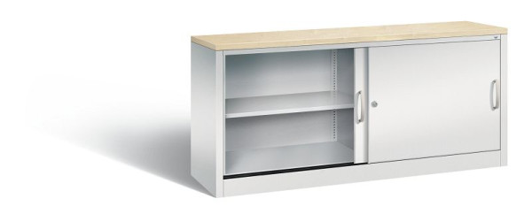C+P Sideboard mit Schiebetüren Acurado, H720xB1600xT400mm, Farbe: Lichtgrau, Bügelgriff, 2 OH, 5724-00 S10438