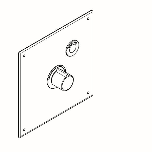 KWC Duscharmatur, F5, elektronische Zeitsteuerung, Thermostatbatterie, UP, Umrüstset, 3307/3313/33101024, Batterie, 2030053329