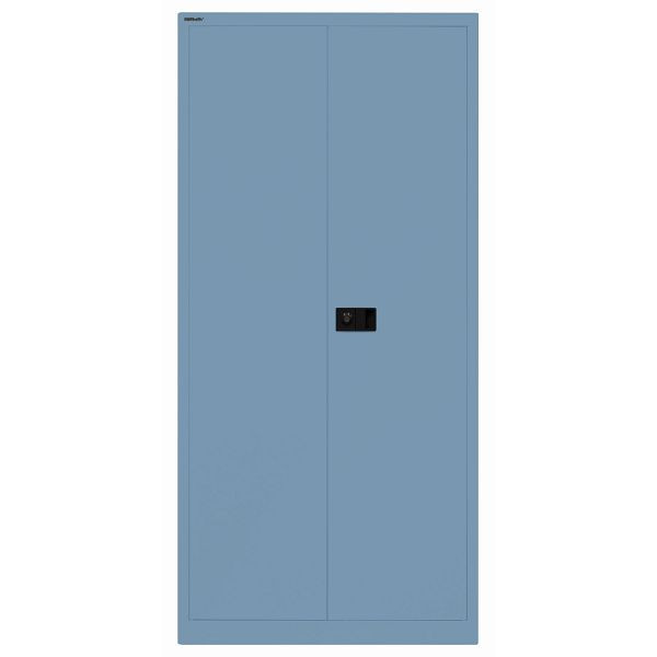 Bisley Flügeltürenschrank UNIVERSAL, 4 Fachböden für 5 Ordnerhöhen, Breite 914 mm, Tiefe 500, mit verzinkten Fachböden, 605 blau, HC782S4G605
