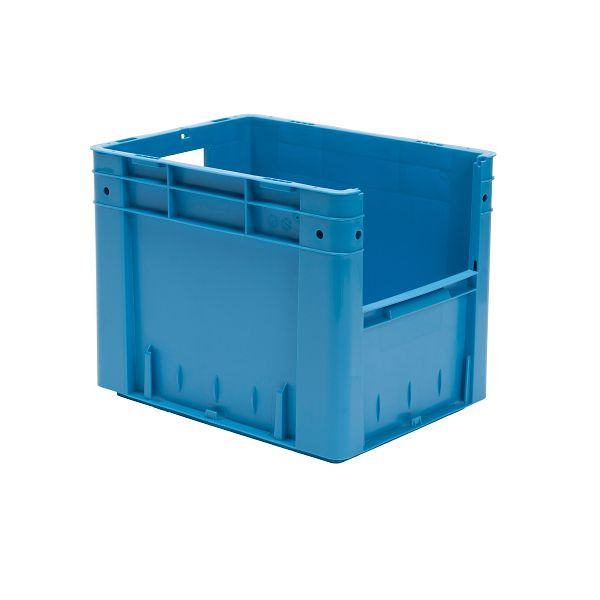LA-KA-PE VTK 400/320-4, blau, Euro-Schwerlast-Behälter, mit Eingrifföffnung, 37432 02 42