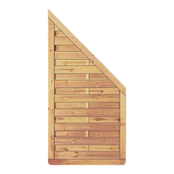 T&J Avantgarde-Serie gerade Ecke, 90 x 180/90 cm, kdi-grün, Rahmen 45/68 mm, Lamellen glatt, 23903