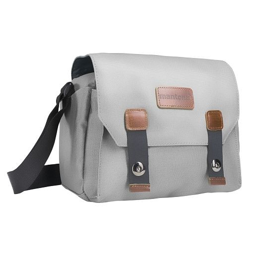 Mantona Kameratasche Milano piccolo grau, 1021644, 4056929216448