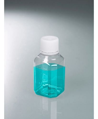 DENIOS Laborflaschen aus PET, steril, glasklar, mit Graduierung, 250 ml, VE: 24 Stück, 281-748