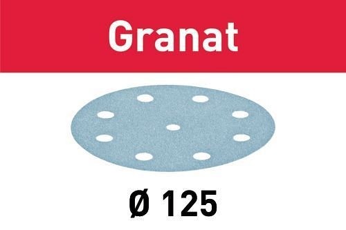 Festool Schleifscheibe STF D125/8 P500 GR/100 Granat, VE: 100 Stück, 497178