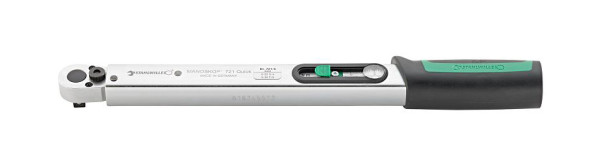 STAHLWILLE Drehmomentschlüssel Standard MANOSKOP Nr.721/5 mit QuickRelease-Knarre, auslösend, Doppelskala 6-50 Nm/5-36 ftlb 4kant-Antrieb 3/8", 50204005