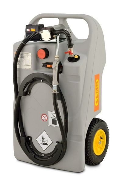 Cemo Schmierstofftrolley 100 Liter CAS ohne Akku + Ladegerät, 11866